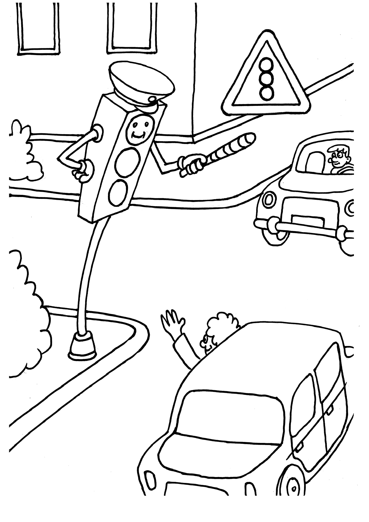 Разукрашки Правило Дорожного Движения